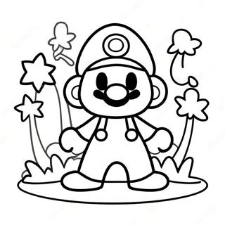 Colorful Paper Mario Adventure Coloring Page 9302-7767