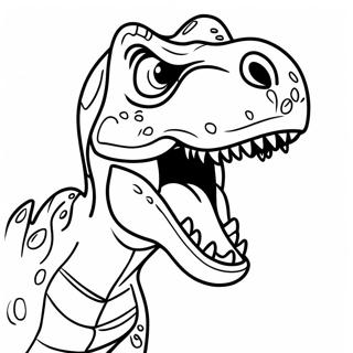 Realistic T Rex Roaring Coloring Page 931-746