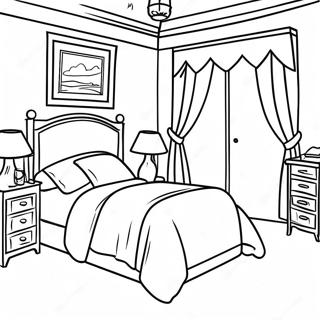 Bedroom Coloring Pages