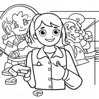 Dork Diaries Fun Adventure Coloring Page 9402-7841