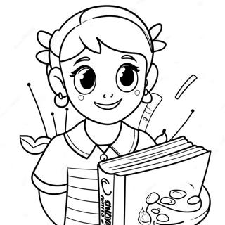 Dork Diaries Fun Adventure Coloring Page 9402-7842