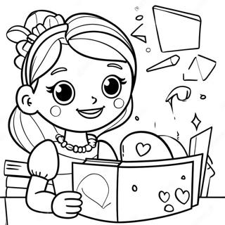 Dork Diaries Fun Adventure Coloring Page 9402-7844