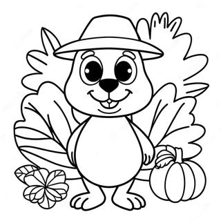 Bluey Thanksgiving Coloring Pages