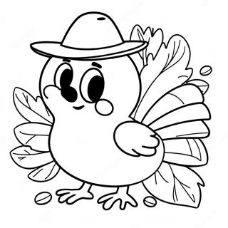 Bluey Thanksgiving Coloring Page 9411-7850