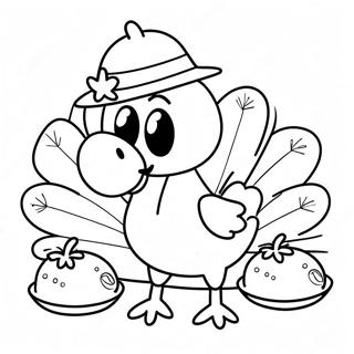 Bluey Thanksgiving Coloring Page 9411-7851