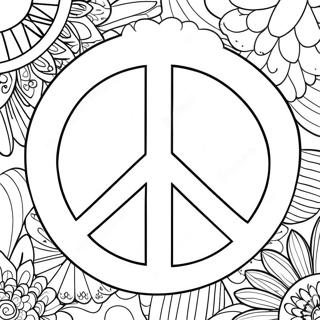 Peace Sign Coloring Pages