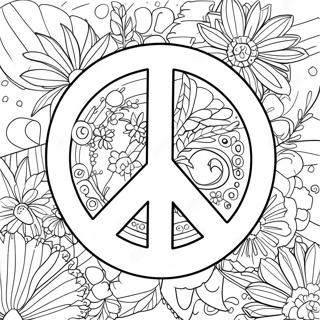 Peace Sign Coloring Page 941-739