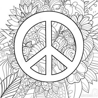 Peace Sign Coloring Page 941-740