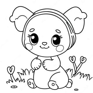 Cute Hello Greeting Coloring Page 9422-7859