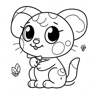 Cute Hello Greeting Coloring Page 9422-7860