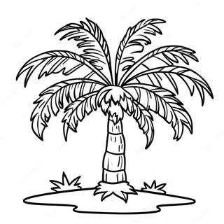 Palm Tree Coloring Page 9431-7862