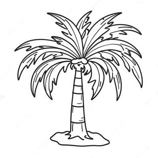 Palm Tree Coloring Page 9431-7864