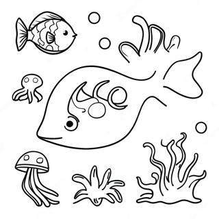 Sea Animal Coloring Page 9471-7891