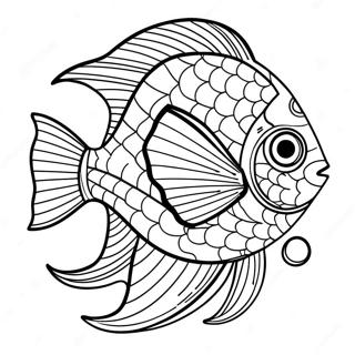 Colorful Tropical Fish Coloring Page 9472-7897