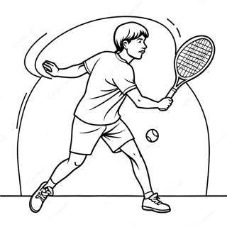 Tennis Coloring Pages