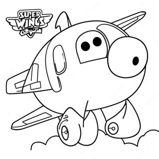 Super Wings Coloring Page 9491-7908