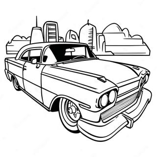 Lowrider Car Coloring Page 9501-7923