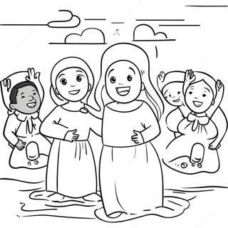 Baptism Coloring Pages