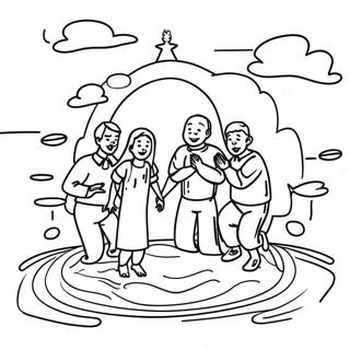 Baptism Celebration Coloring Page 9511-7926