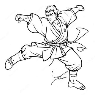 Gojo Satoru Awesome Action Coloring Page 952-764