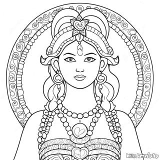 Goddess Coloring Page 9531-7938