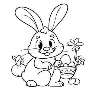 Full Size Easter Bunny Coloring Pages