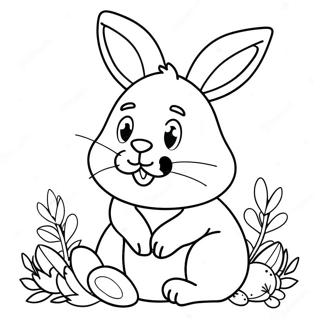 Full Size Easter Bunny Coloring Page 9541-7952