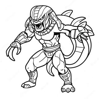 Predator Coloring Page 9551-7959