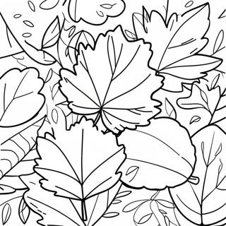 Fall Leaves Coloring Page 9591-7986