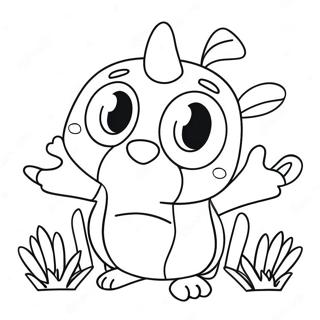 Funny Booba Adventure Coloring Page 9602-8003