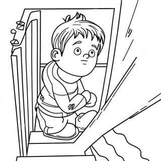 Kevin Mccallister Sneaking Coloring Page 9612-8010