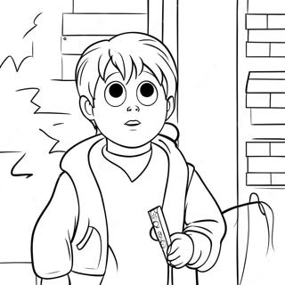 Kevin Mccallister Sneaking Coloring Page 9612-8011