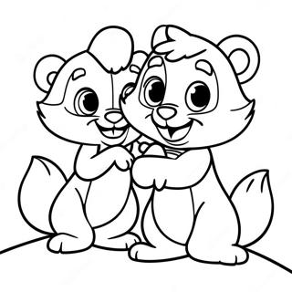 Chip And Dale Coloring Pages