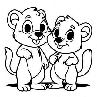 Chip And Dale Coloring Page 9621-8016