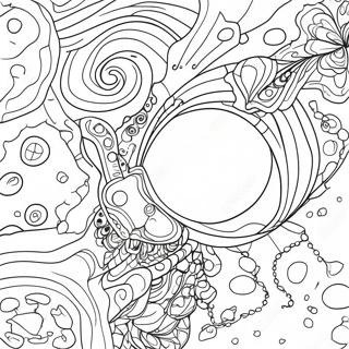 Colorful Galaxy Scene Coloring Page 962-769