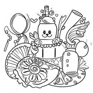 Fiesta Celebration Coloring Page 9651-8044