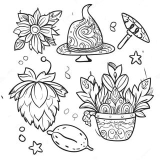 Fiesta Coloring Pages