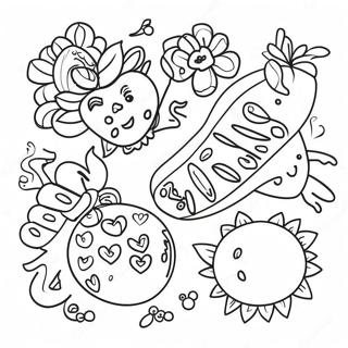 Colorful Fiesta Decorations Coloring Page 9652-8038