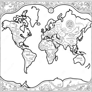 Maps Coloring Pages