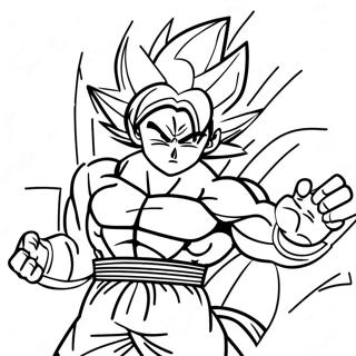 Goku Ultra Instinct Coloring Pages