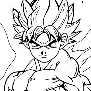 Goku Ultra Instinct Transformation Coloring Page 9701-8078