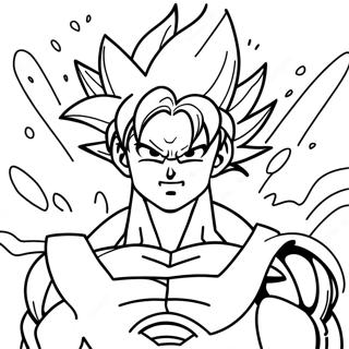 Goku Ultra Instinct Transformation Coloring Page 9701-8079