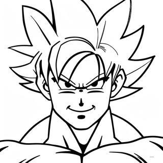 Goku Ultra Instinct Transformation Coloring Page 9701-8080