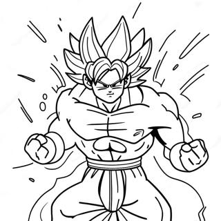 Goku Ultra Instinct In Battle Coloring Page 9702-8081