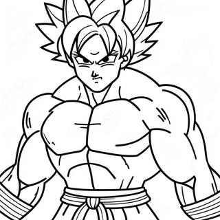 Goku Ultra Instinct In Battle Coloring Page 9702-8083