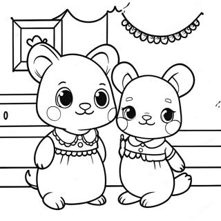 Calico Critters Coloring Pages