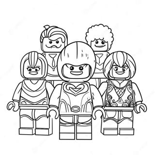 Colorful Lego Dreamzzz Characters Coloring Page 9752-8122