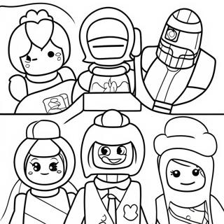 Colorful Lego Dreamzzz Characters Coloring Page 9752-8124