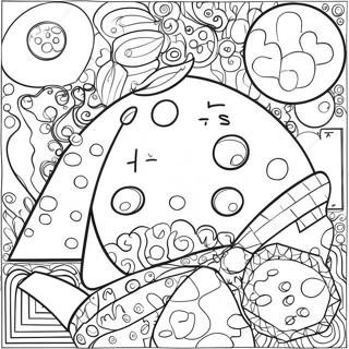 Colorful Math Shapes Coloring Page 9782-8146