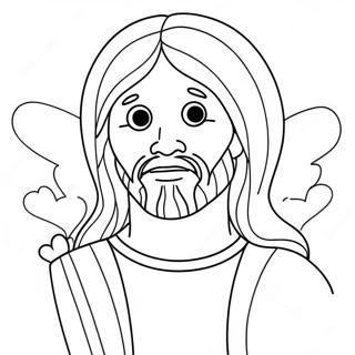 Jesus Loves Me Coloring Page 9801-8162